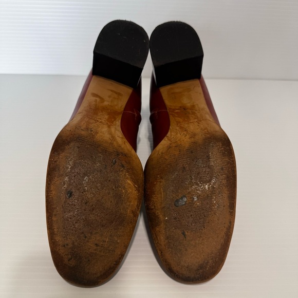 Everlane The Day Brick Red Soft Leather Booties Size 9 1/2 - Picture 10 of 11